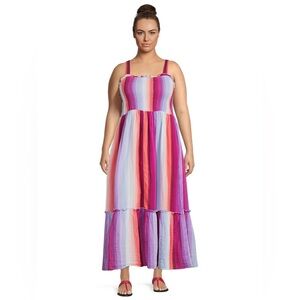 Fiesta Striped Maxi Dress